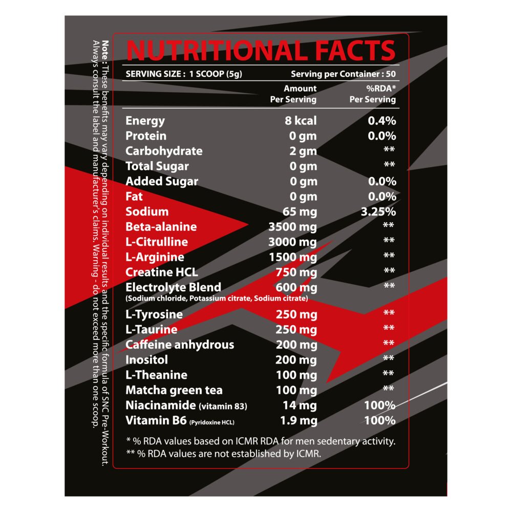 Snc Killer Pre Workout - Image 4